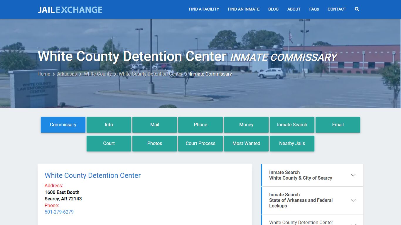 White County Detention Center Inmate Commissary - Jail Exchange